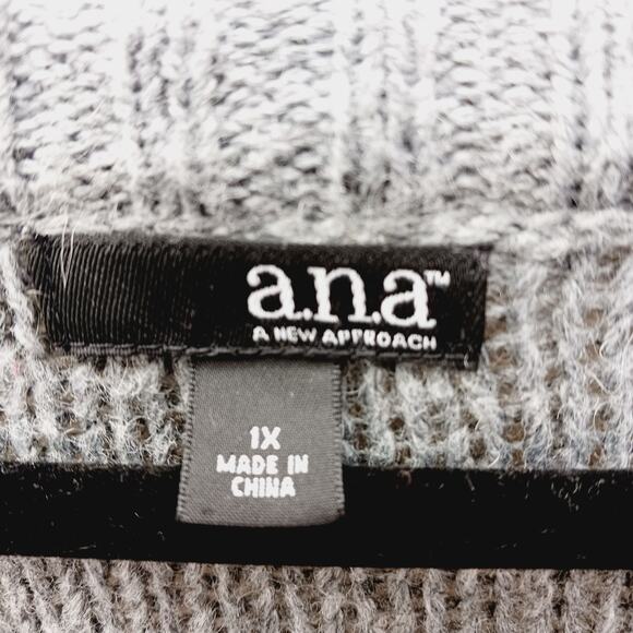 Sweater Cardigan 1X Gray Alpaca Knit Quiet Luxury Heritage Classic Old Money - Picture 6 of 9